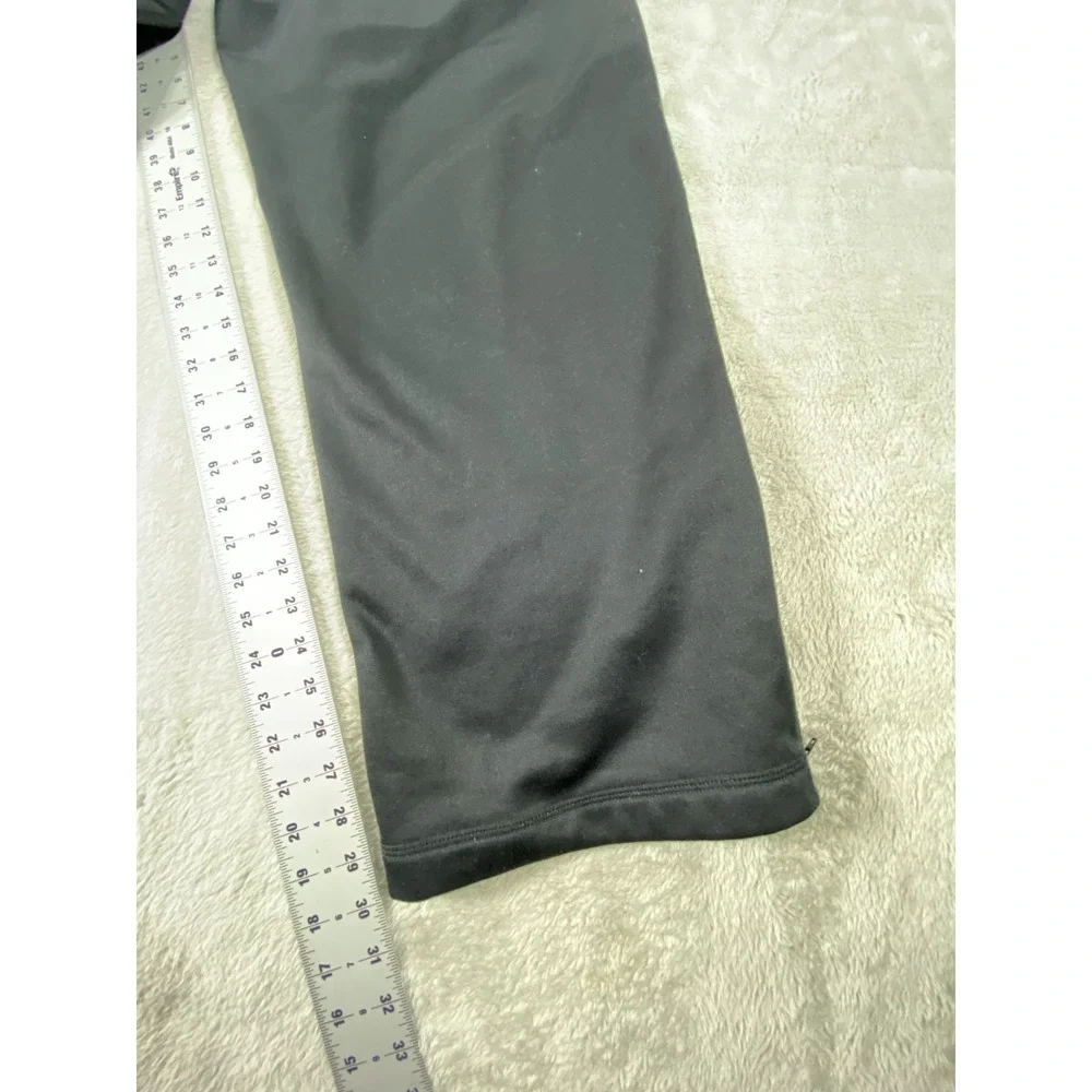 Nike Track Pants Mens XL Black Fleece‎ Lined Ankle Zip Therma-Fit Slash Pockets